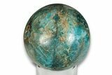 Bright Blue Apatite Sphere - Madagascar #249136-1